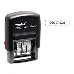 Trodat - Pre-inked Custom Stamps Type: Custom Stamp - Dater Message: Date - USA Tool & Supply