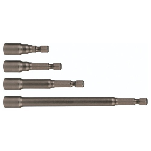 Nut Setter 3/8 × 4″ OAL Magnetic on 1/4″ Hex Drive - USA Tool & Supply