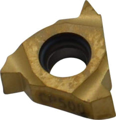 Seco - 11NR Internal Right Hand 14 NPT Laydown Threading Insert - Grade CP500, TiAlN/TiN Coated Carbide - USA Tool & Supply