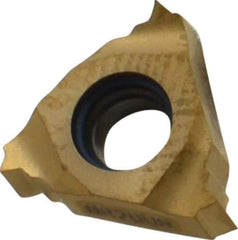 Seco - 11NR Internal Right Hand 20 UN Laydown Threading Insert - Grade CP500, TiAlN/TiN Coated Carbide - USA Tool & Supply