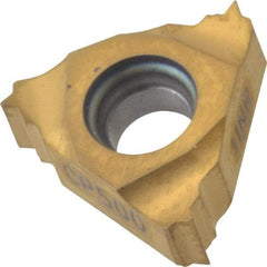 Seco - 11NR Internal Right Hand 28 UN Laydown Threading Insert - Grade CP500, TiAlN/TiN Coated Carbide - USA Tool & Supply
