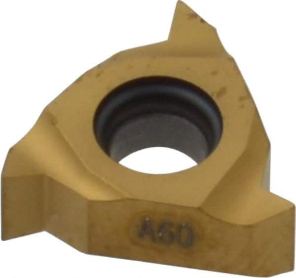 Seco - 11NR Internal Right Hand 48-16 Partial Profile 60° Laydown Threading Insert - Grade CP500, TiAlN/TiN Coated Carbide - USA Tool & Supply