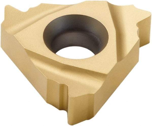 Seco - 16ER External Right Hand 10 API Round Laydown Threading Insert - Grade CP500, TiAlN/TiN Coated Carbide, 9.53mm Inscribed Circle - USA Tool & Supply