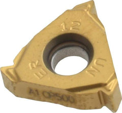 Seco - 16ER External Right Hand 12 UN Laydown Threading Insert - Grade CP500, TiAlN/TiN Coated Carbide - USA Tool & Supply