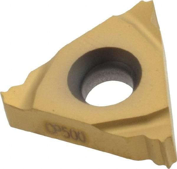 Seco - 16ER External Right Hand 32 UN Laydown Threading Insert - Grade CP500, TiAlN/TiN Coated Carbide - USA Tool & Supply