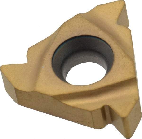 Seco - 16ER External Right Hand 8 UN Laydown Threading Insert - Grade CP500, TiAlN/TiN Coated Carbide - USA Tool & Supply