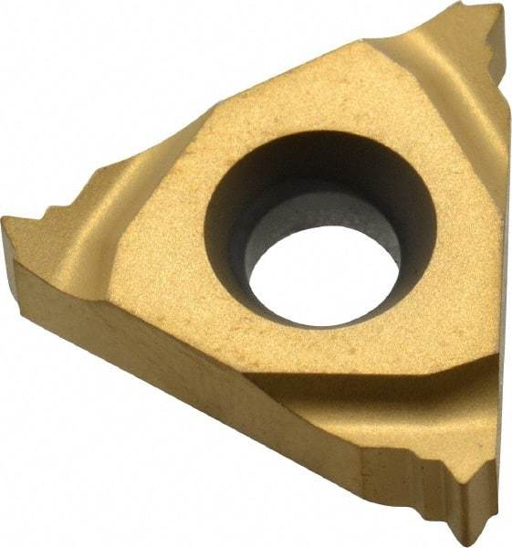 Seco - 16NL Internal Left Hand ISO Laydown Threading Insert - Grade CP500, TiAlN/TiN Coated Carbide - USA Tool & Supply