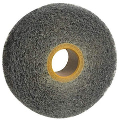 Norton - 6" Diam, 4" Face Width, 1" Center Hole, Medium Grade, Silicon Carbide Deburring Wheel - Convolute, Medium Density 4 Grade, 3,000 RPM - USA Tool & Supply