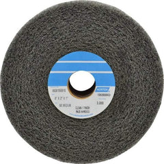 Norton - 6" Diam, 2" Face Width, 1" Center Hole, Medium Grade, Silicon Carbide Deburring Wheel - Convolute, Medium Density 4 Grade, 3,000 RPM - USA Tool & Supply