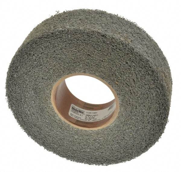 Norton - 8" Diam, 2" Face Width, 3" Center Hole, Medium Grade, Silicon Carbide Deburring Wheel - Convolute, Medium Density 4 Grade, 2,500 RPM - USA Tool & Supply