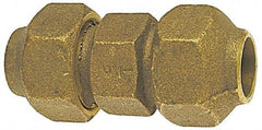 NIBCO - 3/4" Cast Copper Pipe Flared Coupling - FL x FL - USA Tool & Supply