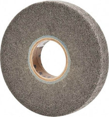 Norton - 6" Diam 360 Grit Silicon Carbide Unmounted Flap Wheel - 2" Hole, 1" Wide, Density 5, Nonwoven, Grade Very Fine, 3,000 Max RPM - USA Tool & Supply