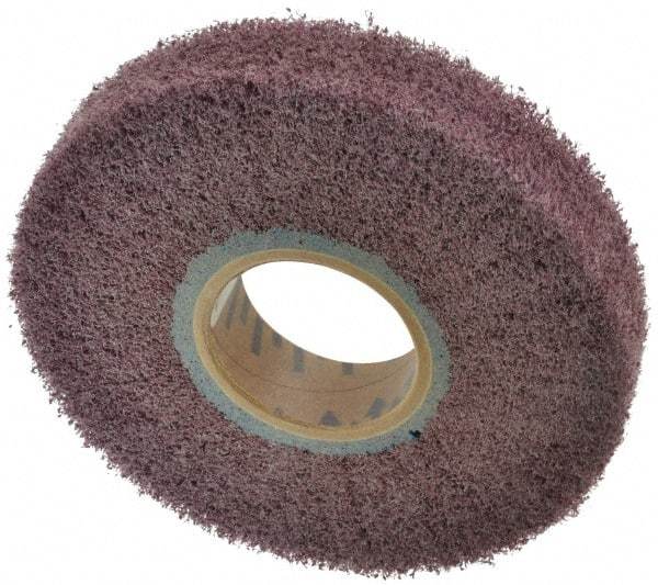 Norton - 6" Diam 120 Grit Aluminum Oxide Unmounted Flap Wheel - 2" Hole, 1" Wide, Density 5, Nonwoven, Grade Medium, 3,000 Max RPM - USA Tool & Supply
