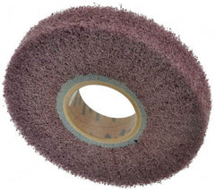 Norton - 6" Diam 120 Grit Aluminum Oxide Unmounted Flap Wheel - 2" Hole, 1" Wide, Density 5, Nonwoven, Grade Medium, 3,000 Max RPM - USA Tool & Supply