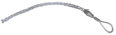 Woodhead Electrical - Offset Eye, Split Lace, Steel Wire Pulling Grip - 19" Mesh, 1-3/4 to 1.99" Cable Diam - USA Tool & Supply