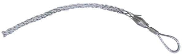 Woodhead Electrical - Offset Eye, Split Lace, Steel Wire Pulling Grip - 7" Mesh, 1/2 to 0.61" Cable Diam - USA Tool & Supply