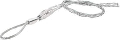 Woodhead Electrical - Flexible Eye, Single Weave Mesh, Steel Wire Pulling Grip - 25" Mesh, 1-1/2 to 1.99" Cable Diam - USA Tool & Supply