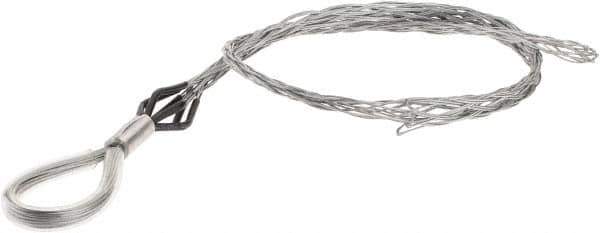 Woodhead Electrical - Flexible Eye, Closed Mesh, Steel Wire Pulling Grip - 26" Mesh, 1-1/2 to 1.99" Cable Diam - USA Tool & Supply