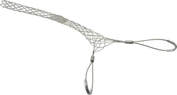 Woodhead Electrical - Double Eye, Closed Mesh, Bronze Wire Pulling Grip - 18" Mesh, 1-1/2 to 1.74" Cable Diam - USA Tool & Supply