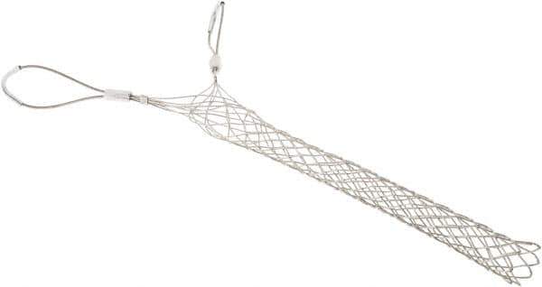 Woodhead Electrical - Double Eye, Closed Mesh, Bronze Wire Pulling Grip - 20" Mesh, 1-3/4 to 1.99" Cable Diam - USA Tool & Supply