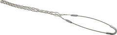 Woodhead Electrical - 1/2 to 0.61 Inch Cable Diameter, Tinned Bronze, Single Loop Support Grip - 18 Inch Long, 770 Lb. Breaking Strength, 11 Inch Mesh Length - USA Tool & Supply