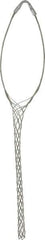 Woodhead Electrical - 1-1/2 to 1.74 Inch Cable Diameter, Tinned Bronze, Single Loop Support Grip - 18 Inch Long, 1,680 Lb. Breaking Strength, 18 Inch Mesh Length - USA Tool & Supply