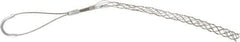 Woodhead Electrical - 1/2 to 0.61 Inch Cable Diameter, Tinned Bronze, Offset Loop Support Grip - 18 Inch Long, 770 Lb. Breaking Strength, 11 Inch Mesh Length - USA Tool & Supply
