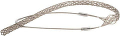 Woodhead Electrical - 3/4 to 0.99 Inch Cable Diameter, Tinned Bronze, Single Loop Support Grip - 36 Inch Long, 2,700 Lb. Breaking Strength, 26 Inch Mesh Length - USA Tool & Supply