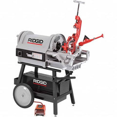 Ridgid - Pipe Threading Machines Maximum Pipe Size Capacity (mm): 100.00 Maximum Pipe Size Capacity (Inch): 4 - USA Tool & Supply