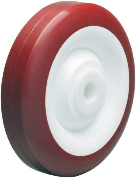 Hamilton - 5 Inch Diameter x 1-3/8 Inch Wide, Polyurethane on Polypropylene Caster Wheel - 450 Lb. Capacity, 1-1/2 Inch Hub Length, 1/2 Inch Axle Diameter, Delrin Bearing - USA Tool & Supply