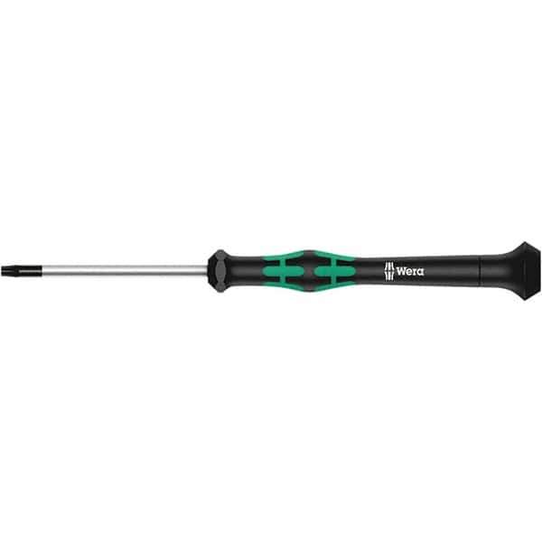 Wera - T2 Torx Driver - 1-37/64" Blade Length, 137mm OAL, Ergonomic Handle - USA Tool & Supply