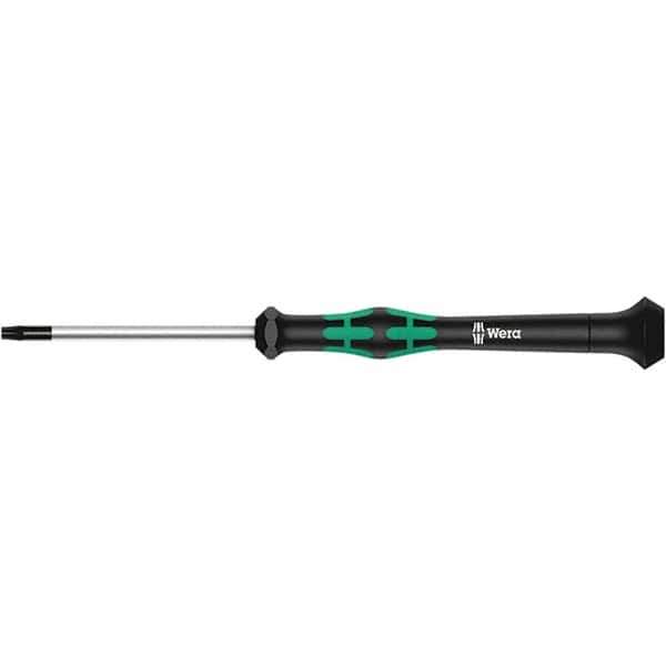 Wera - T3 Torx Driver - 1-37/64" Blade Length, 137mm OAL, Ergonomic Handle - USA Tool & Supply