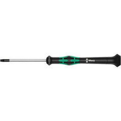 Wera - T2 Torx Driver - 1-37/64" Blade Length, 137mm OAL, Ergonomic Handle - USA Tool & Supply