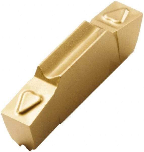 Seco - LCGF, 0.118" Cutting Width, FG, CP500 Grade, Double End Multi-Directional Turning Insert - TiAlN, TiN Coated - USA Tool & Supply