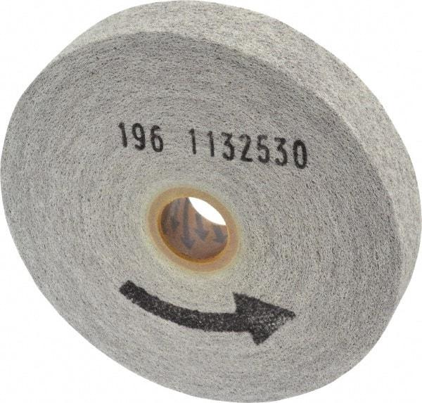 Norton - 6" Diam, 1" Face Width, 1" Center Hole, Medium Grade, Aluminum Oxide Deburring Wheel - Convolute, Hard Density 7 Grade, 6,000 RPM - USA Tool & Supply