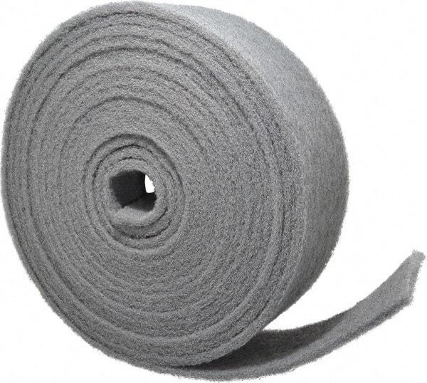 Norton - 30' Long x 4" Wide Nonwoven Roll - Very Fine Grade, Gray, Silicon Carbide - USA Tool & Supply