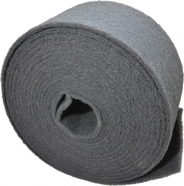 Norton - 30' Long x 6" Wide Nonwoven Roll - Very Fine Grade, Gray, Silicon Carbide - USA Tool & Supply