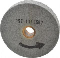 Norton - 6" Diam, 1" Face Width, 1" Center Hole, Medium Grade, Silicon Carbide Deburring Wheel - Convolute, Medium Density 6 Grade, 6,000 RPM - USA Tool & Supply