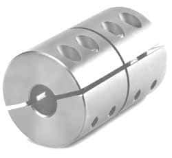Climax Metal Products - 1/2" Inside x 2" Outside Diam, Machinable Rigid Coupling - No Keyway - 3" Long - USA Tool & Supply