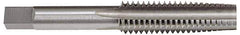 Hertel - 1-3/8 - 12 UNF 3B 6 Flute Bright Finish High Speed Steel Straight Flute Standard Hand Tap - Taper, Right Hand Thread, 6-1/16" OAL, H4 Limit - USA Tool & Supply