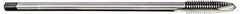 Hertel - 3/4-10 3 Flute H3 Bright Finish High Speed Steel Spiral Point Extension Tap - Plug Chamfer, 8" OAL - USA Tool & Supply