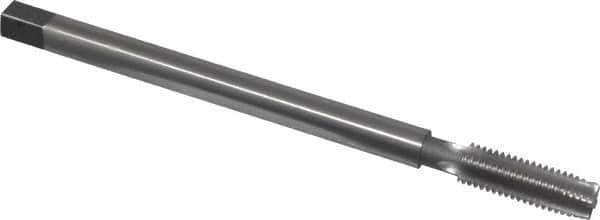 Made in USA - M10x1.5 Metric Coarse, 4 Flute Plug Hand Pulley Tap - High Speed Steel, Bright Finish, Right Hand Flute, D6 Thread Limit, 6" OAL, 3/8" Shank Diam - USA Tool & Supply