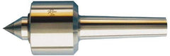 Riten - MT4 Taper Shank, 3-1/16" Head Diam Carbide Tipped Live Center - 5,000 Max RPM, 2-25/32" Head Length, 1-3/8" Point Diam, 1-13/16" Point Len, 1,000 Lb Max Workpc, 7/8" Tip Diam, Standard Point - USA Tool & Supply