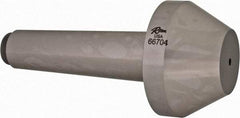 Riten - 2-3/4" Head Diam, Hardened Tool Steel Bull Nose Point Solid Dead Center - 4MT Morse Taper, 2-3/4" Point Diam, 1.077" Point Length, 2-5/64" OAL - USA Tool & Supply