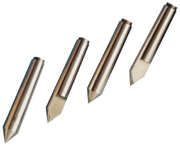 Riten - 3/4" Head Diam, Hardened Tool Steel Standard Point Solid Dead Center - Jarno 6 Taper, 3/4" Point Diam, 6" OAL - USA Tool & Supply