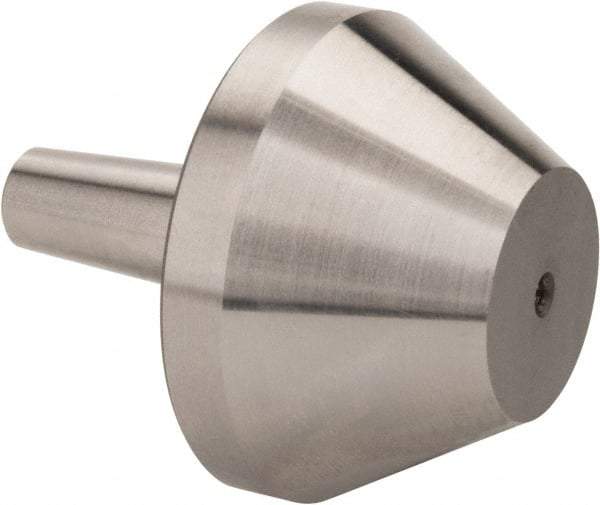 Riten - 2MT & 3MT Taper, 7/8 to 1-3/4" Point Diam, Hardened Tool Steel Lathe Bull Nose Point - 1-3/16" OAL - USA Tool & Supply