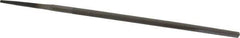 Value Collection - 6" Long, Smooth Cut, Round American-Pattern File - Double Cut, Tang - USA Tool & Supply