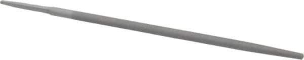 Value Collection - 10" Long, Smooth Cut, Round American-Pattern File - Double Cut, Tang - USA Tool & Supply