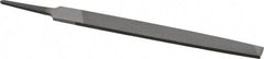 Value Collection - 6" Long, Second Cut, Mill American-Pattern File - Single Cut, 7/64" Overall Thickness, Tang - USA Tool & Supply