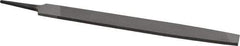 Value Collection - 8" Long, Smooth Cut, Mill American-Pattern File - Single Cut, 9/64" Overall Thickness, Tang - USA Tool & Supply